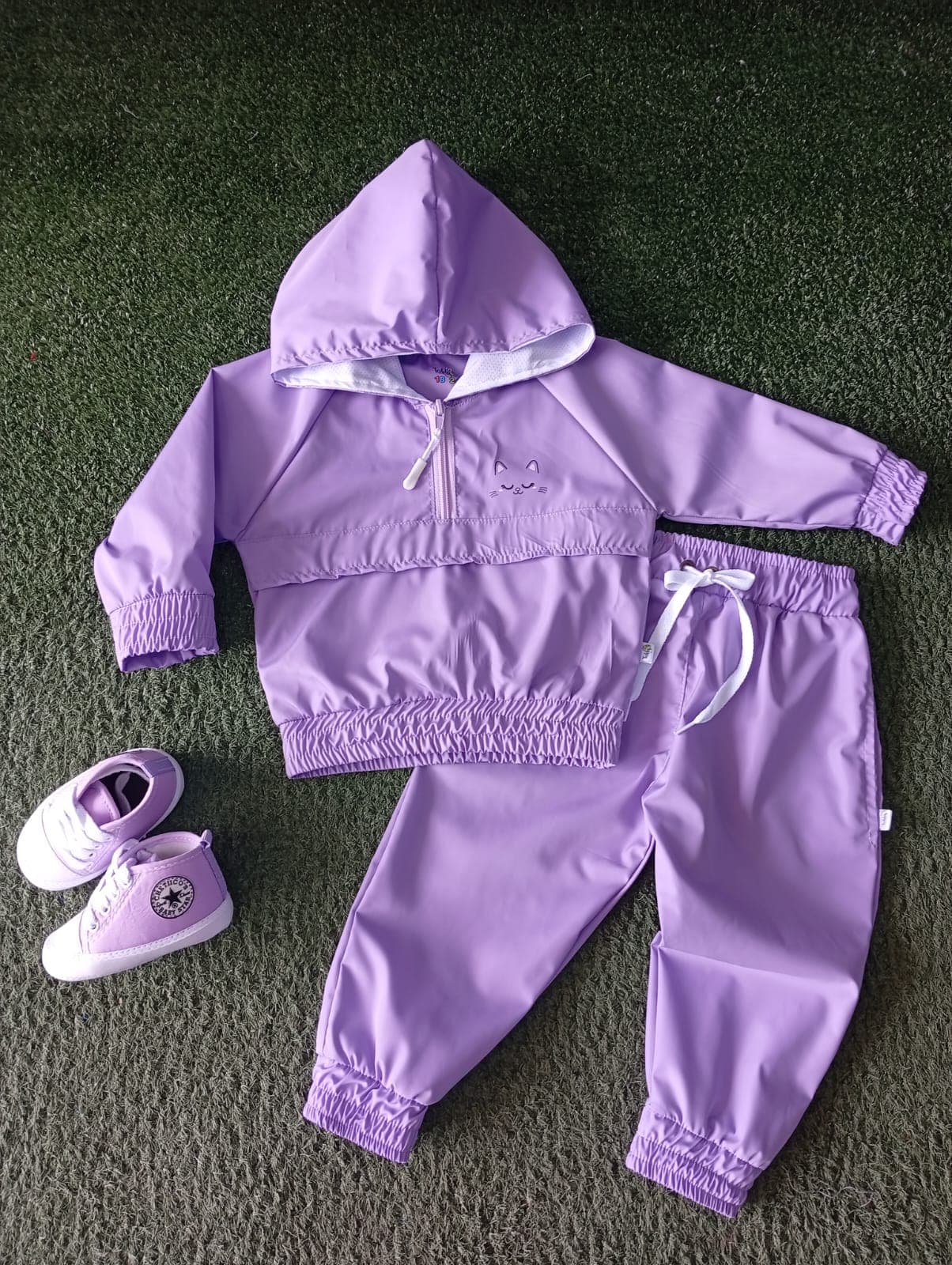 Conjunto Deportivo Impermeable Lila - imagen 1