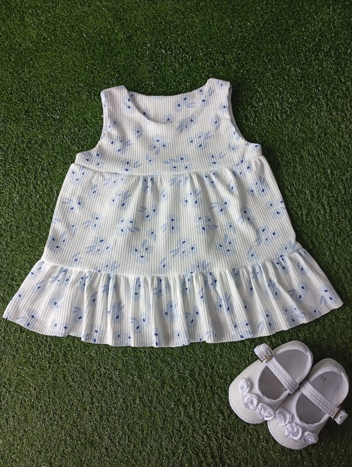 Vestido Flores Liberty Azul - imagen 1