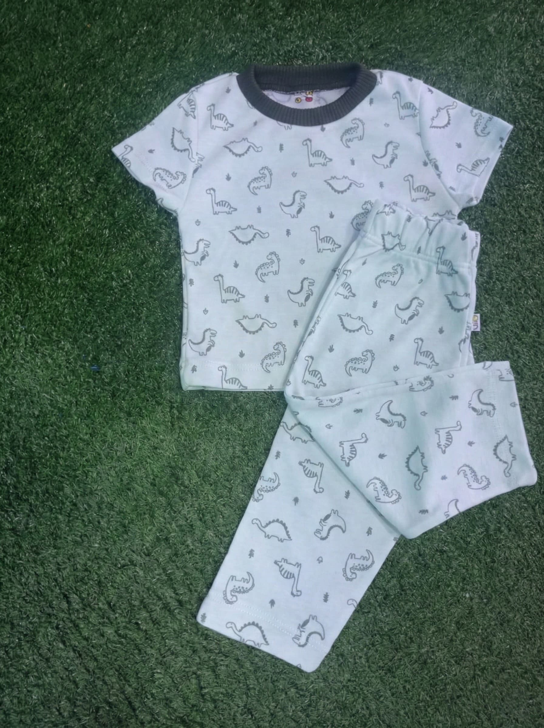 Pijama Dinosaurios Gris - imagen 1